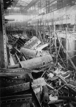Germaniawerft - Zerstrung der U-Boote