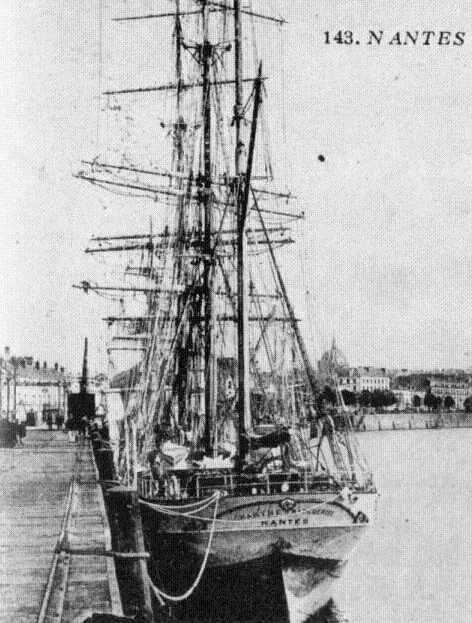 Marthe Marguerite im Hafen von Nantes (Postkarte)